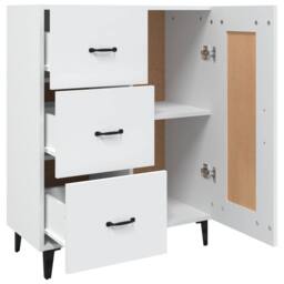 Berkfield Home Sideboard White 69.5x34x90 cm Engineered Wood - thumbnail 6