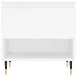 Berkfield Home Coffee Table White 50x46x50 cm Engineered Wood - Size: 50 x 46 x 50 cm - thumbnail 5