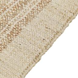 Wyld and Coco Handwoven Jute Rug 140 x 200 cm Beige - Boho Tassel Accent - Size: 140 cm x 200 cm - thumbnail 3