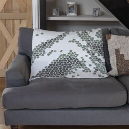 Benjamin Tate Design Grunge Lines Blanket in Natural - Size: 120 cm x 150 cm - thumbnail 2
