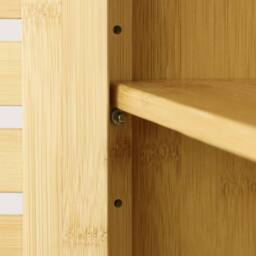 VOGREX Natural Wood Bamboo 2-Door Over-Toilet Wall Mount Bathroom Cabinet in Beige - thumbnail 3