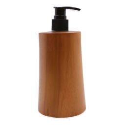 KDMD Natural Teakwood Soap Dispenser - Taper in Brown