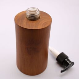 KDMD Natural Teakwood Soap Dispenser - Taper in Brown - thumbnail 6