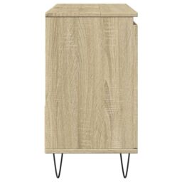 Berkfield Home Bathroom Cabinet Sonoma Oak 65x33x60 cm Engineered Wood in Brown - Size: 65 x 33 x 60 cm - thumbnail 4