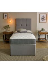 Starlight Beds Castle Hybrid Mattress 20cm Deep Memory Foam & Spring Support in White - Size: Single - thumbnail 2