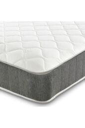 Starlight Beds Castle Hybrid Mattress 20cm Deep Memory Foam & Spring Support in White - Size: Single - thumbnail 3