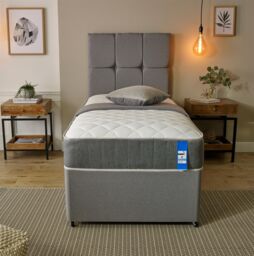 Starlight Beds Castle Hybrid Mattress 20cm Deep Memory Foam & Spring Support in White - Size: Single - thumbnail 7