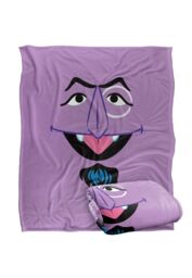 Sesame Street Count Face Silky Touch Super Soft Throw Blanket 152 X 127 cm in White - thumbnail 2