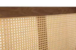Birlea Double Rattan Bed Frame Walnut Croxley 4FT6 Double 135cm in Brown - thumbnail 5