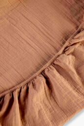 CHRISTY Double Layered Relaxed Retreat Luxury Cotton Bedding Fitted Sheets in Terracotta - Size: Super King Fitted - thumbnail 4
