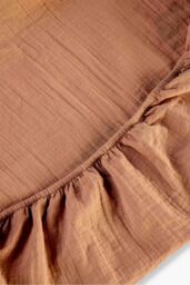 CHRISTY Double Layered Relaxed Retreat Luxury Cotton Bedding Fitted Sheets in Terracotta - Size: Super King Fitted - thumbnail 2