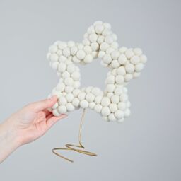 Paper High Felt Natural Star Tree Topper - thumbnail 2