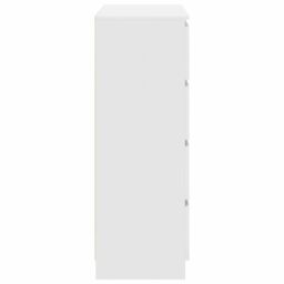 Berkfield Home Sideboard White 80x35x99 cm Engineered Wood - Size: 80 x 35 x 99 cm - thumbnail 7