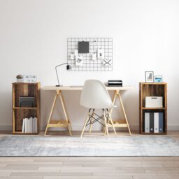 Berkfield Home 2 pcs Old Wood Engineered wood in Brown - thumbnail 1