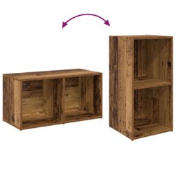 Berkfield Home 2 pcs Old Wood Engineered wood in Brown - thumbnail 8