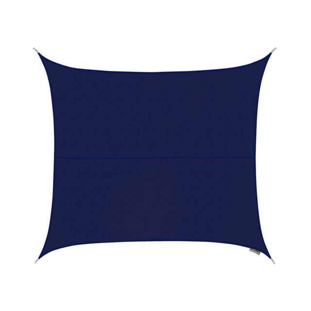 Primrose 3.6m Square Water Resistant Sun Shade Canopy 96.5% UV Block Free Rope in Blue - image 1