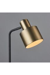 Netlighting Mayfield Task Table Lamp Matt Antique Brass Plate Matt Black in Gold - thumbnail 3