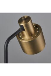 Netlighting Mayfield Task Table Lamp Matt Antique Brass Plate Matt Black in Gold - thumbnail 5