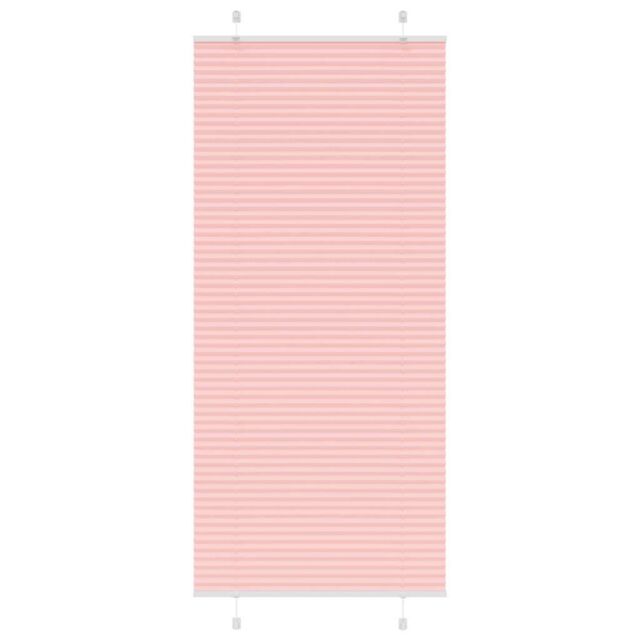 Berkfield Home Pleated Blind Pink 90x200 cm Fabric Width 89.4 cm Polyester - image 1