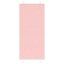 Berkfield Home Pleated Blind Pink 90x200 cm Fabric Width 89.4 cm Polyester - thumbnail 1