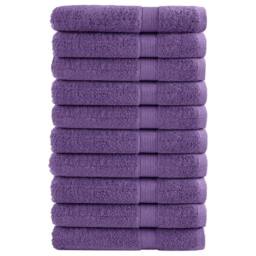 Berkfield Home Premium Sauna Towels SOLUND 10 pcs Purple 80x200 cm 600 gsm - thumbnail 2
