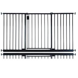 Safetots Extra Wide Hallway Baby Gate Pressure Fit Baby Gate in Black - Size: 103.2 cm - 109.2 cm