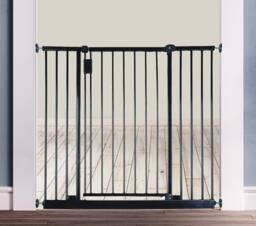 Safetots Extra Wide Hallway Baby Gate Pressure Fit Baby Gate in Black - Size: 103.2 cm - 109.2 cm - thumbnail 2