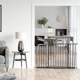 Safetots Extra Wide Hallway Baby Gate Pressure Fit Baby Gate in Black - Size: 103.2 cm - 109.2 cm - thumbnail 6