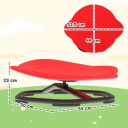 AIYAPLAY Planet-Shaped Kids Swivel Chair, Sensory Spinning Chair in Red - thumbnail 3