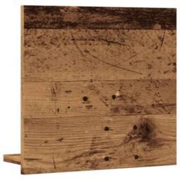 Berkfield Home Durable Bathroom Mirror Cabinet Old Wood 40x11x37 cm Engineered Wood in Brown - Size: 40 x 11 x 37 cm - thumbnail 6