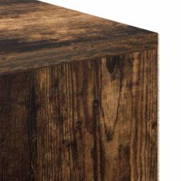 Berkfield Home Writing Desk Smoked Oak Engineered wood Medium Writing Desk in Brown - thumbnail 8