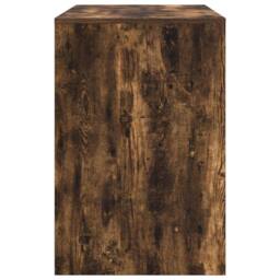 Berkfield Home Writing Desk Smoked Oak Engineered wood Medium Writing Desk in Brown - thumbnail 6