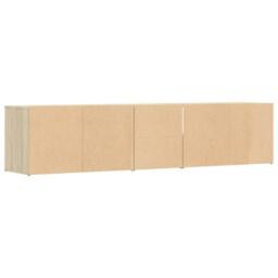 Berkfield Home Corner Cabinet Sonoma Oak 200x40x45 cm Engineered Wood in Brown - Size: 200 x 40 x 45 cm - thumbnail 6