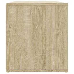 Berkfield Home Corner Cabinet Sonoma Oak 200x40x45 cm Engineered Wood in Brown - Size: 200 x 40 x 45 cm - thumbnail 5