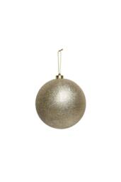KDMD Champagne Glitter Shatterproof Bauble x1 15cm in Gold