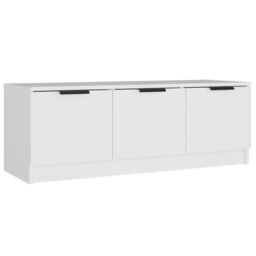 Berkfield Home TV Cabinet White 102x35x36.5 cm Engineered Wood - thumbnail 2