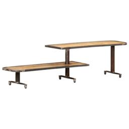 Berkfield Home TV Cabinet 160x30x40 cm Solid Mango Wood in Brown - Size: 160 x 30 x 40 cm - thumbnail 2