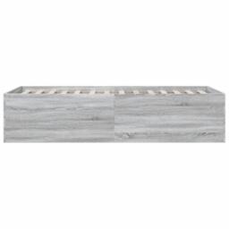 Berkfield Home Bed Frame without Mattress Grey Sonoma 75x190 cm Small Single - thumbnail 5