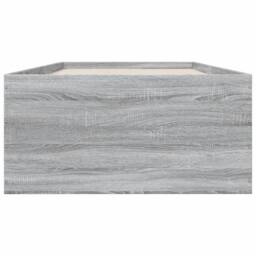 Berkfield Home Bed Frame without Mattress Grey Sonoma 75x190 cm Small Single - thumbnail 4