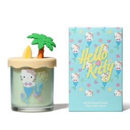 Hello Kitty Pina Colada Scented Candle - Seasons Collection, 3D Lid, Jar in Blue - Size: Medium - thumbnail 1