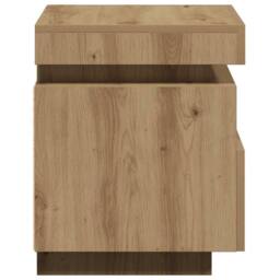 Berkfield Home Decorative Bedside Cabinets with LED Lights 2 pcs Artisan Oak 40x in Brown - thumbnail 9