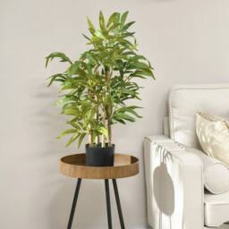 NESTLUNE 2 PCs Potted Artificial Plants Bamboo Tree in Green - Size: 100 cm x 15 cm - thumbnail 4