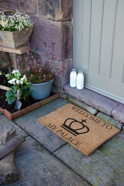 Artsy Mats Welcome To My Palace Doormat in Beige - Size: 40 cm x 60 cm - image 1