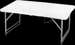 House of Home Folding Table 4ft Heavy Duty Plastic Camping Picnic Portable Banquet BBQ Tables in White - thumbnail 8