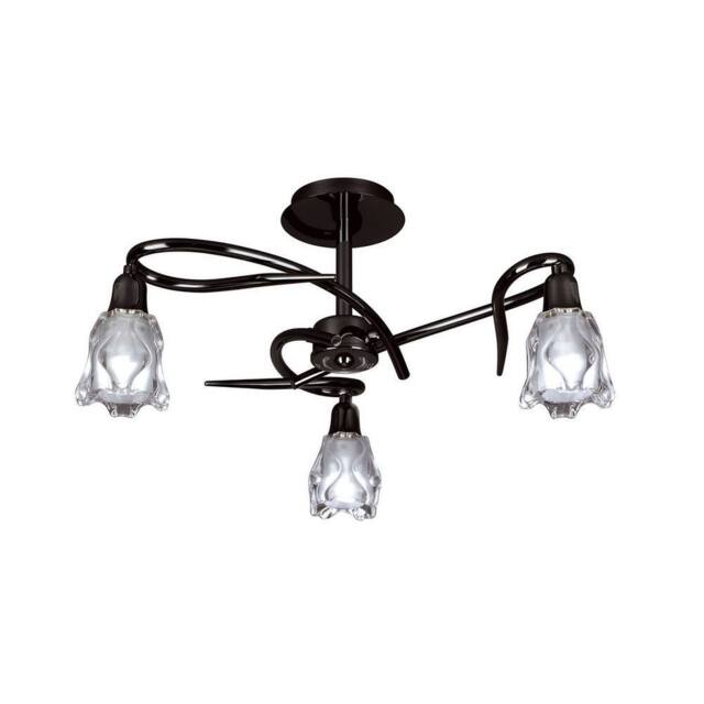 Netlighting Amel Ceiling 3 Light L1SGU10 Black Chrome - image 1