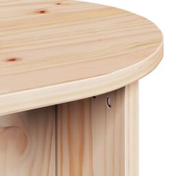 Berkfield Home Coffee Table Natural 80 x 39.5 x 35 cm Solid pine wood in Brown - thumbnail 9