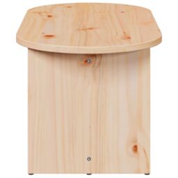 Berkfield Home Coffee Table Natural 80 x 39.5 x 35 cm Solid pine wood in Brown - thumbnail 6