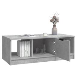 Berkfield Home Coffee Table Concrete Grey 102x50x36 cm Engineered Wood - Size: 102 x 50 x 36 cm - thumbnail 6