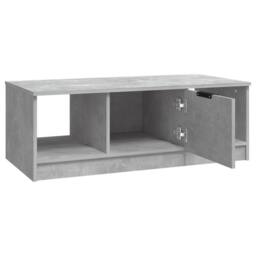 Berkfield Home Coffee Table Concrete Grey 102x50x36 cm Engineered Wood - Size: 102 x 50 x 36 cm - thumbnail 5