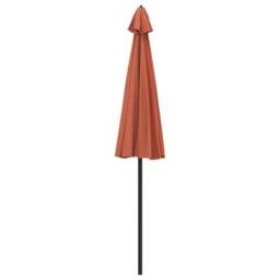 Berkfield Home Garden Parasol with Aluminium Pole 270 cm Terracotta in Brown - thumbnail 4